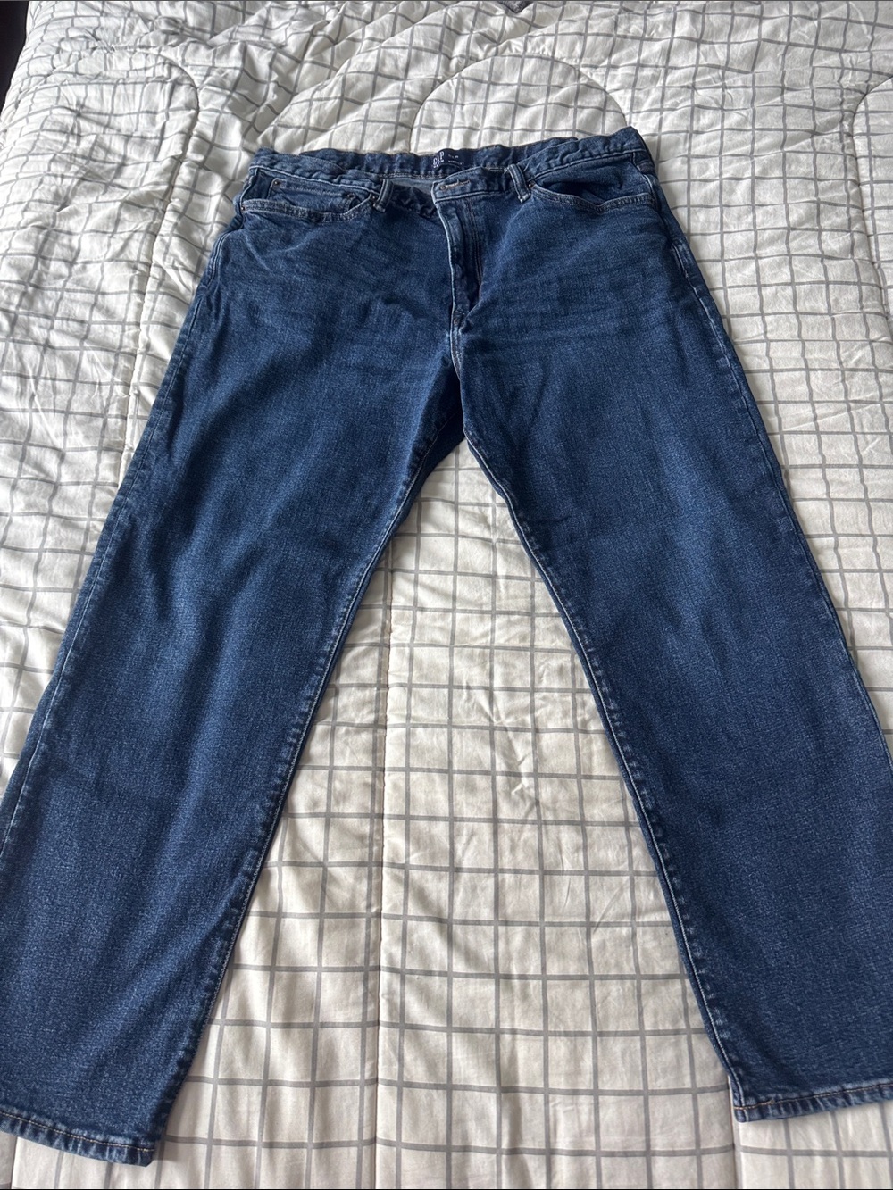 GAP Men's Relaxed Dark Blue Denim Jeans 38 x 30